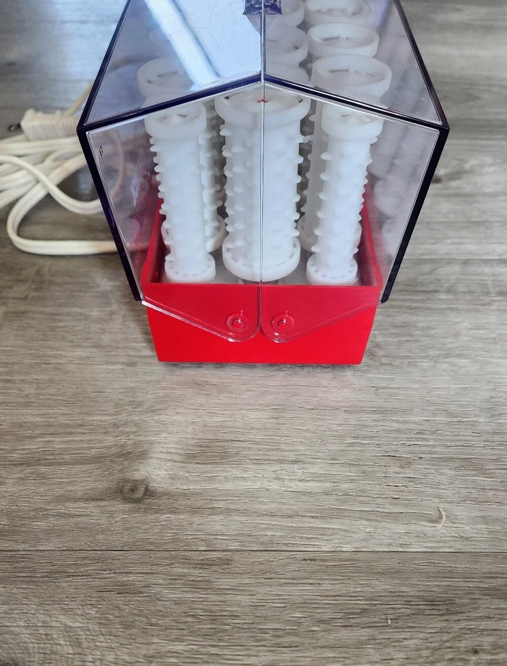 Vintage Clairol Style Setter Hot Rollers Red/white No Clips